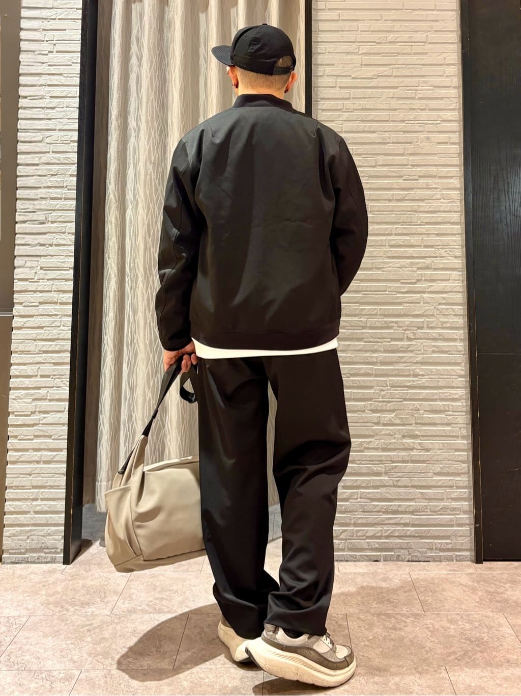 Pーyamaさんの「THE SHOP TK｜FLEX LINE ストレッチリブブルゾン　ストレッチ/防シワ/マシンウォッシャブル/セットアップ可」を使ったコーディネート