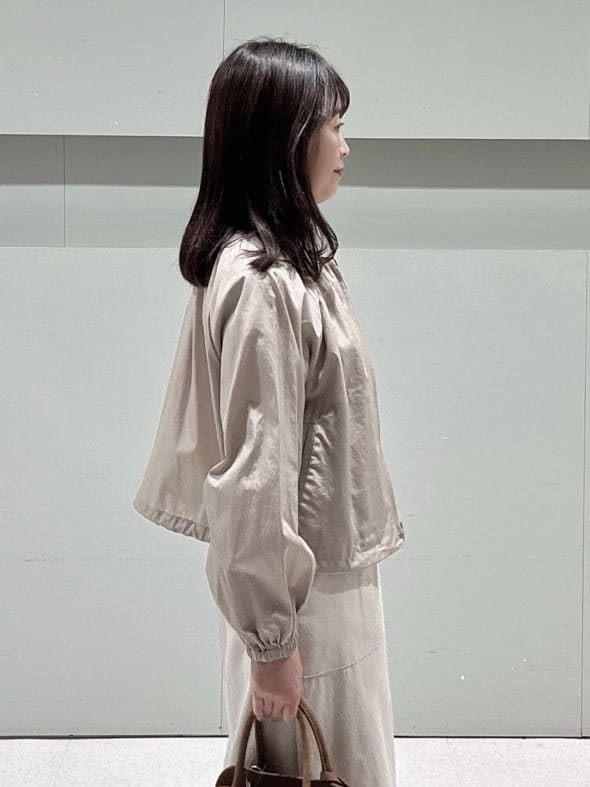makiさんの「UNTITLED｜◆【セットアップ可/はっ水】シャイニータイプライターブルゾン」を使ったコーディネート