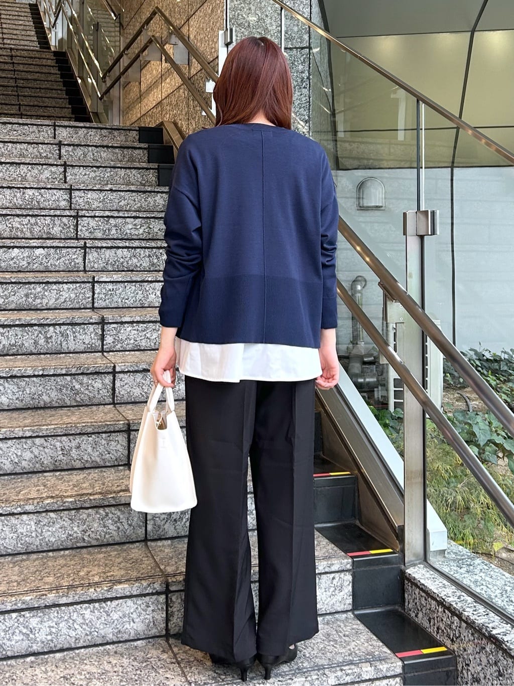 Risaさんの「OPAQUE.CLIP｜《ツインセット》ワイドニット&times;裾フレアタンクトップ【洗濯機OK】」を使ったコーディネート