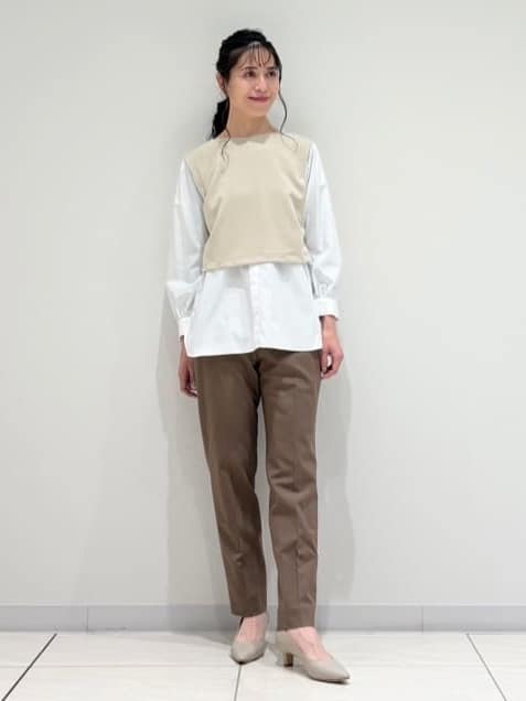 kayoさんの「INDIVI｜【洗える／UVケア】レイヤード風デザイントップス」を使ったコーディネート