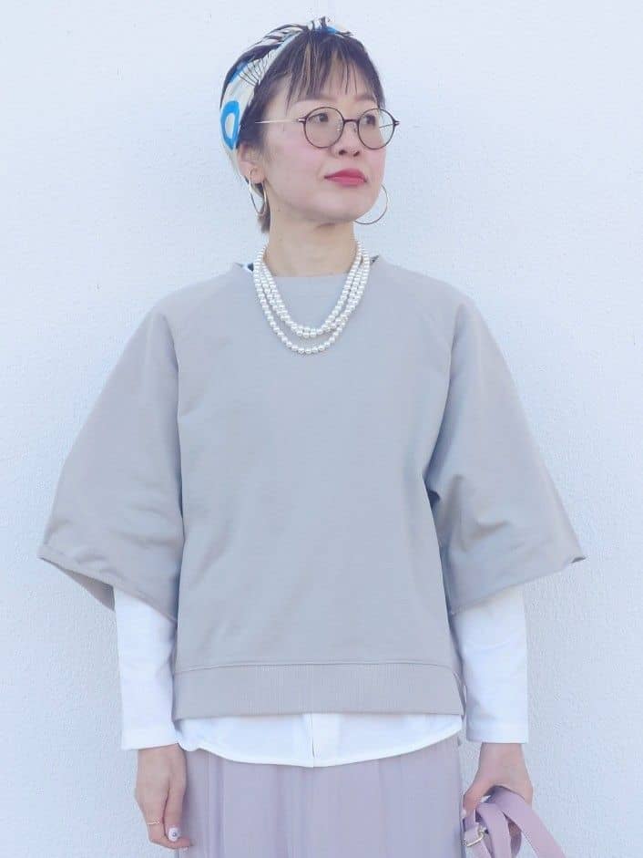 MUTSUKOさんの「UNTITLED｜【Liyoca】ベーシック天竺スリットプルオーバー」を使ったコーディネート