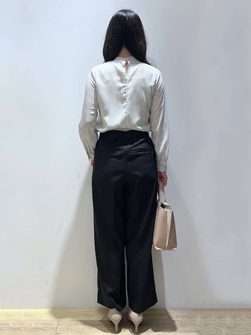 Mimさんの「index｜アシンメトリーボウタイブラウス【洗濯機OK／イージーアイロン／防シワ】《XS～LL》」を使ったコーディネート