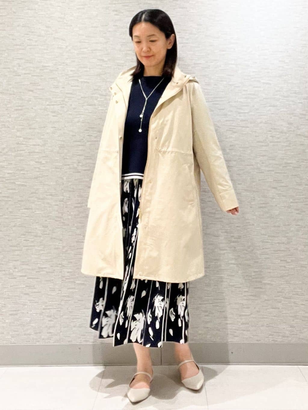 marikoさんの「Reflect｜【中綿ライナー付き】ライナー付きフーデッドロングコート」を使ったコーディネート