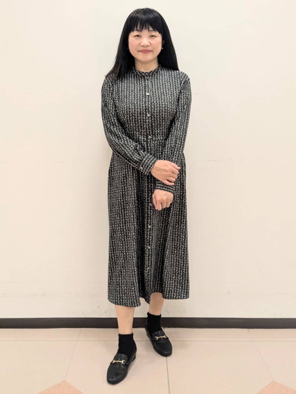 ともさんの「UNTITLED｜【洗える/きれいめ】クラシカルツイードワンピース」を使ったコーディネート