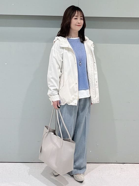 makiさんの「UNTITLED｜◆【洗える/光沢感】ファンシーヤーンニット」を使ったコーディネート