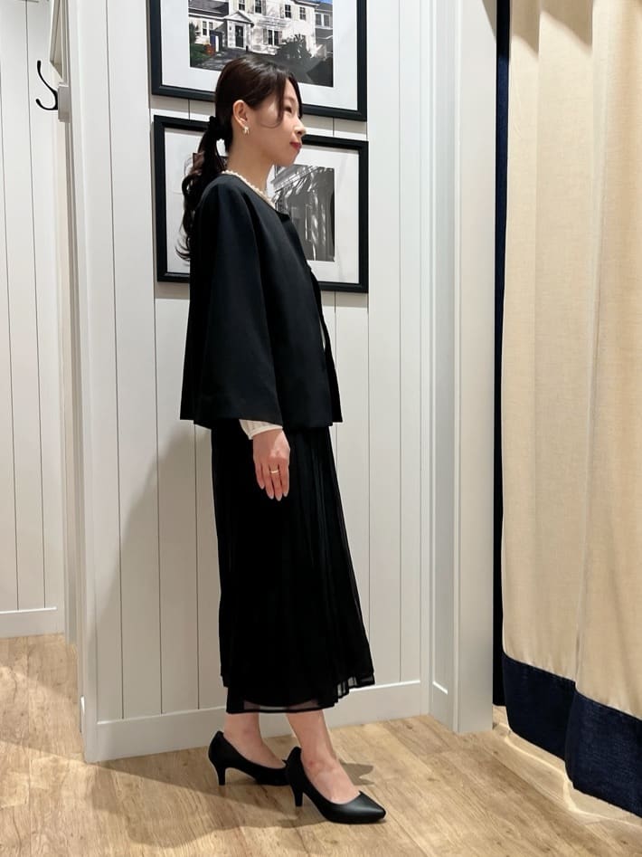 mihoさんの「Dessin｜【洗える】ジョーゼットブラウス」を使ったコーディネート