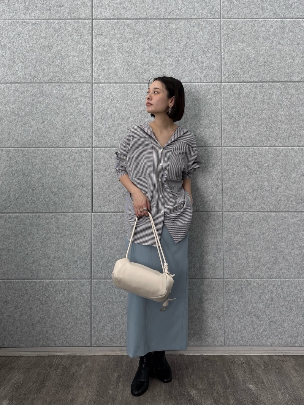 ayanoさんの「INDIVI｜Timeless｜ビッグポケットフォルムシャツ【接触冷感】」を使ったコーディネート