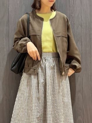 meiさんの「SHOO･LA･RUE｜【洗濯機可/S-LL】さらりと軽やか インせず着られる すっきり見えドルマンニット」を使ったコーディネート