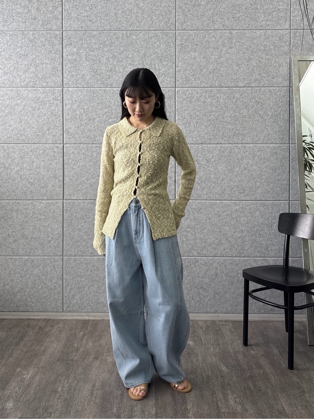 rinaさんの「INDIVI｜ブークレポロニット」を使ったコーディネート