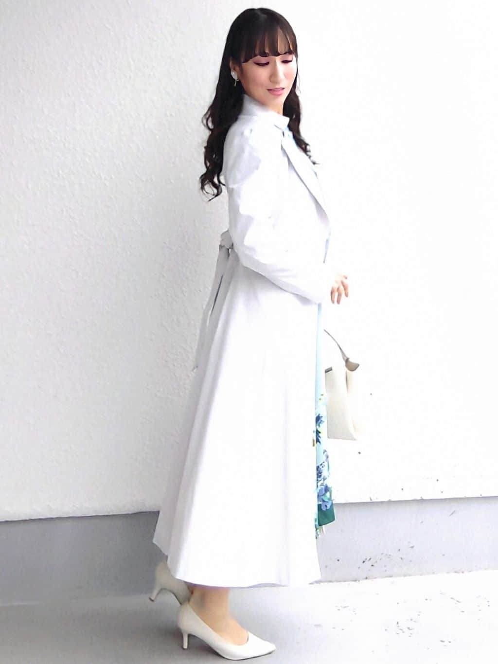 keinaさんの「SunaUna｜【きれいめ羽織り】Aラインドレスコート」を使ったコーディネート
