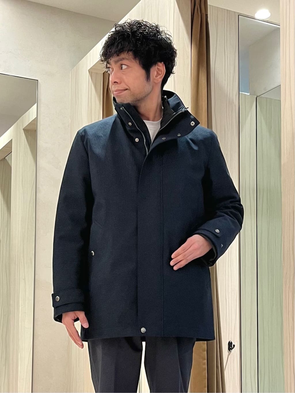 URAさんの「TAKEO KIKUCHI｜【3WAY】ドビー ダウンライナー付ブルゾン」を使ったコーディネート