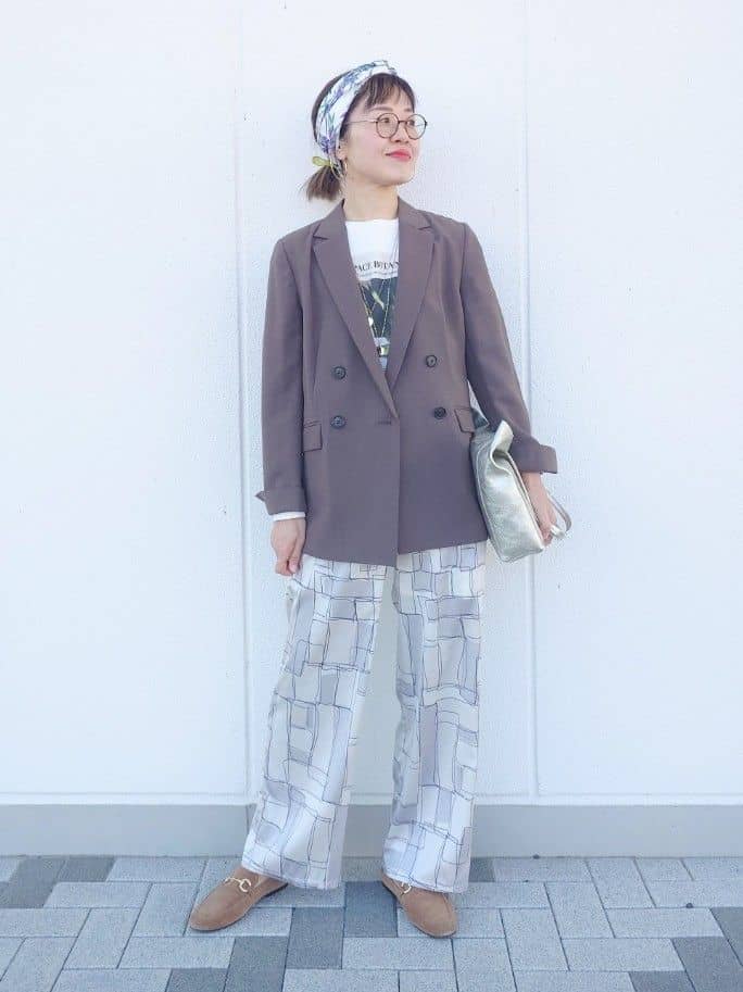 MUTSUKOさんの「UNTITLED｜【コットン100/洗える】フォトロングTシャツ」を使ったコーディネート