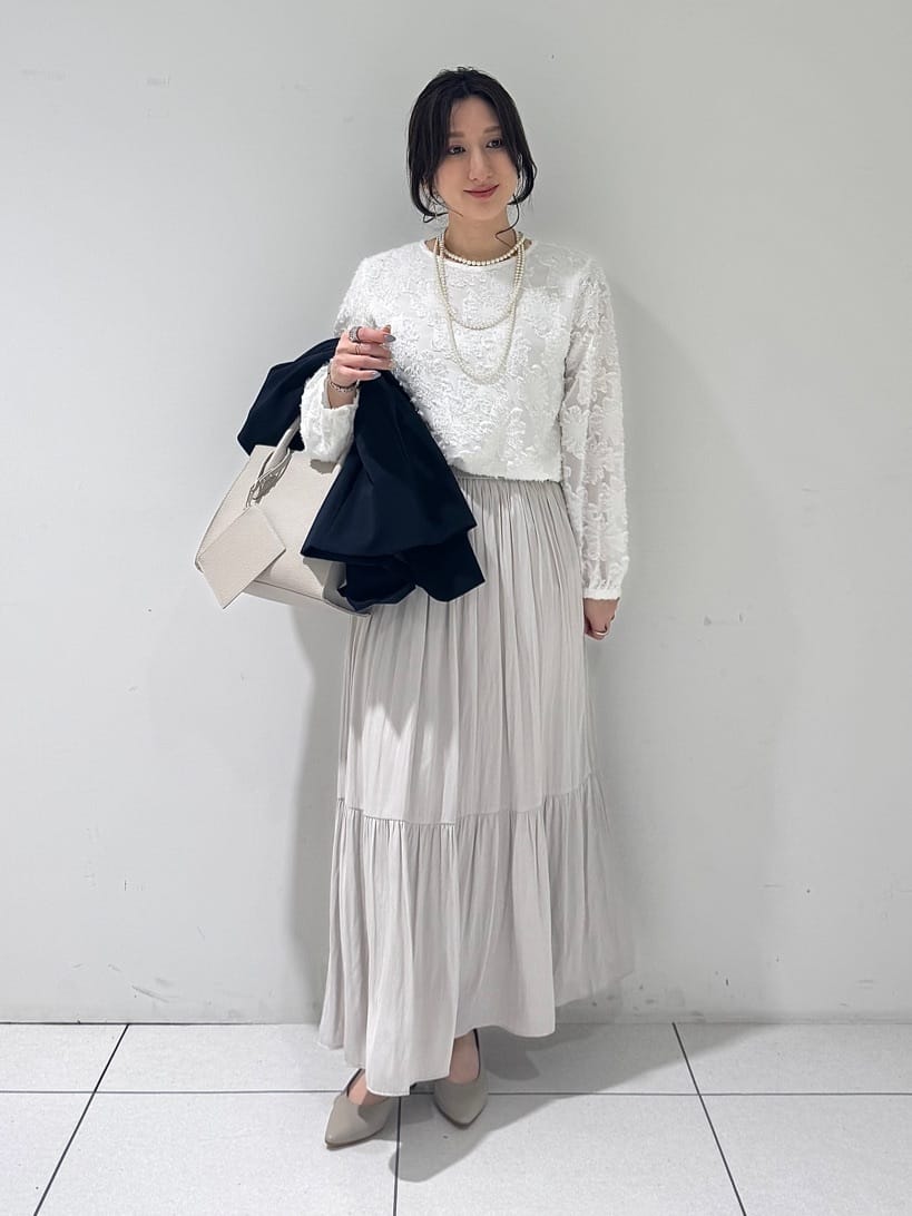 そんさんの「INDIVI｜【通勤スーツ／洗える】ストレッチカラーレスジャケット」を使ったコーディネート