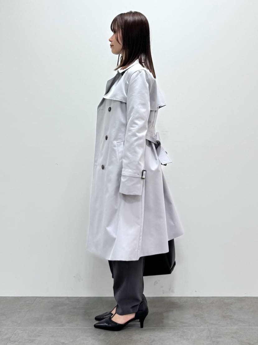 kozuさんの「index｜撥水トレンチコート【洗濯機OK／花粉対応】《XS～3L》」を使ったコーディネート