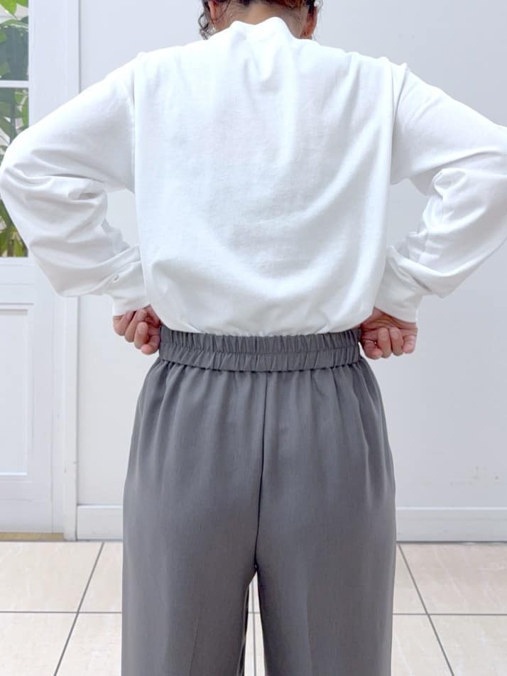 Osawaさんの「Dessin｜【洗える】バルーンスリーブバンドカラーシャツ」を使ったコーディネート