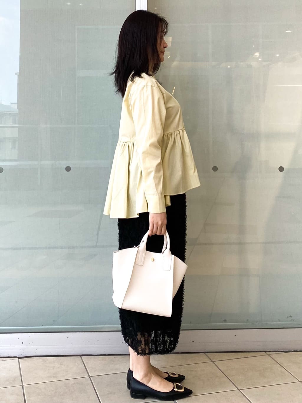 Jeanさんの「OPAQUE.CLIP｜ペプラムシャツ【洗濯機OK】」を使ったコーディネート