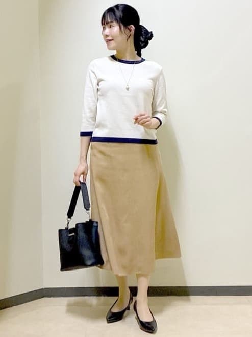  beni_gingerさんの「Reflect｜【アンサンブル可】バイカラーカーディガン」を使ったコーディネート