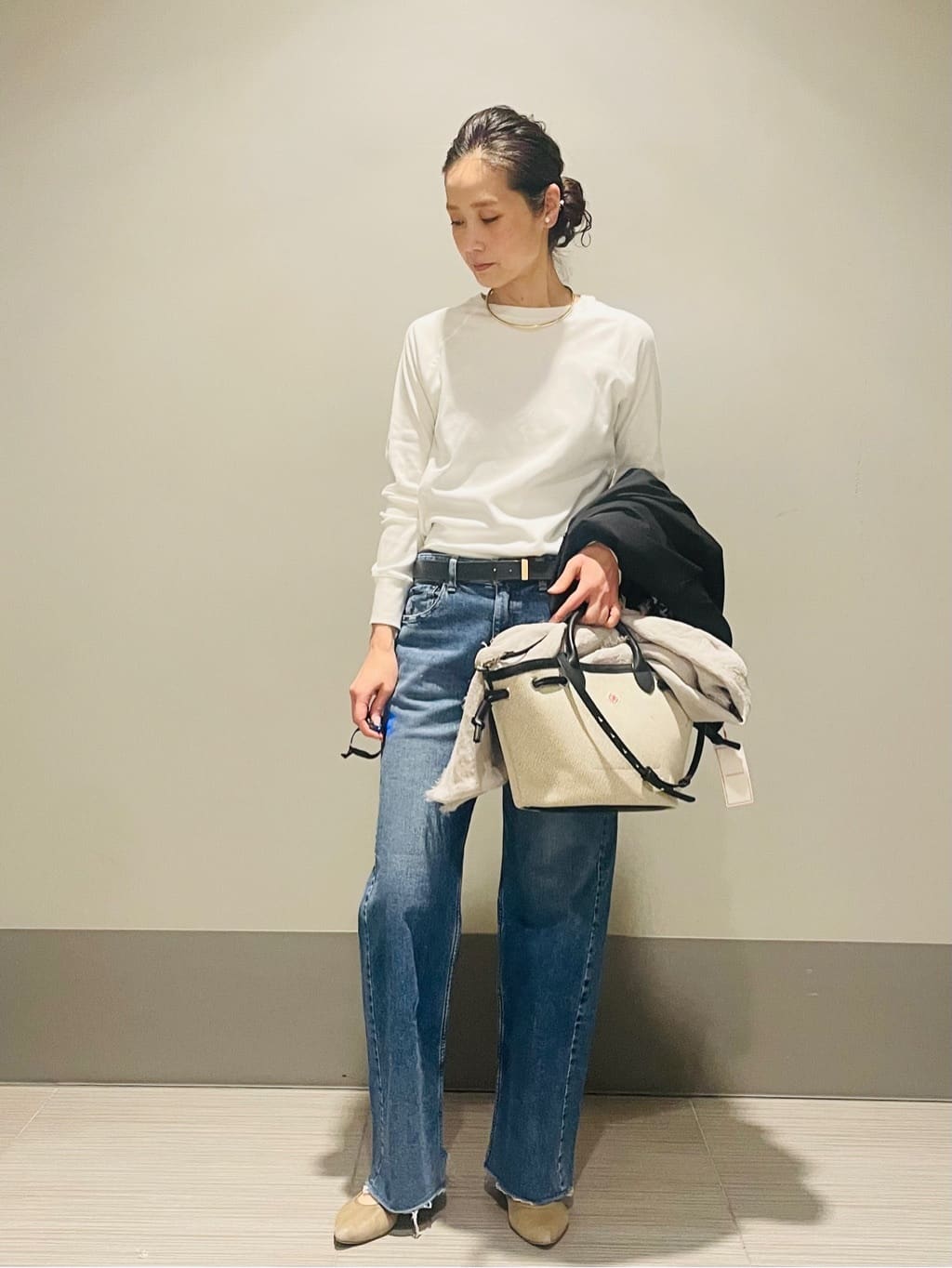 Annさんの「DRESSTERIOR｜◆【セットアップ可】ピークドダブルライトストレッチジャケット」を使ったコーディネート