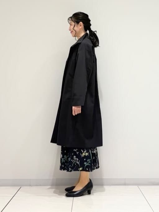 kayoさんの「INDIVI｜【撥水／軽量】ミニマル スタンドカラーコート」を使ったコーディネート