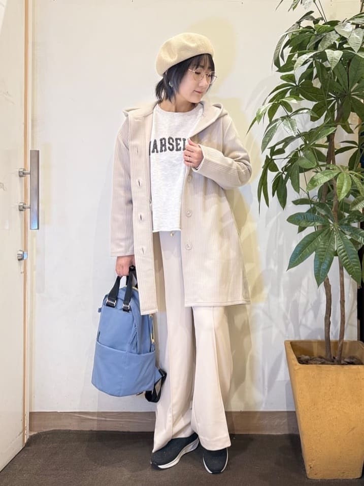 misakiさんの「SHOO･LA･RUE｜【洗濯機可/S-LL】体型をカバーしながらスマートに魅せる。ストライプジャカード コーディガン」を使ったコーディネート