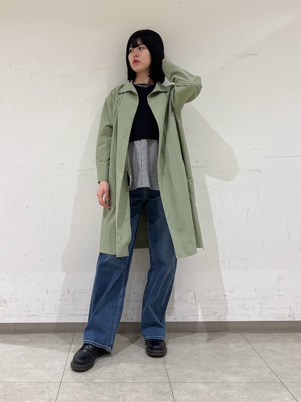 rinaさんの「INDIVI｜【洗える／UVケア】レイヤード風デザイントップス」を使ったコーディネート