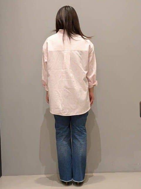 yukaさんの「THE SHOP TK｜【POLO BCS 別注】ストライプOXシャツ」を使ったコーディネート