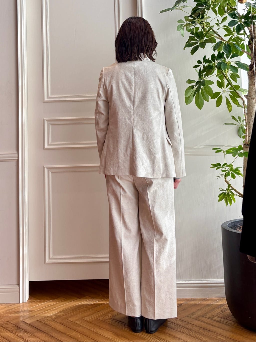 nakaoさんの「DRESSTERIOR｜◆ウォッシャブル コットンカシミヤ コンビカーデ」を使ったコーディネート