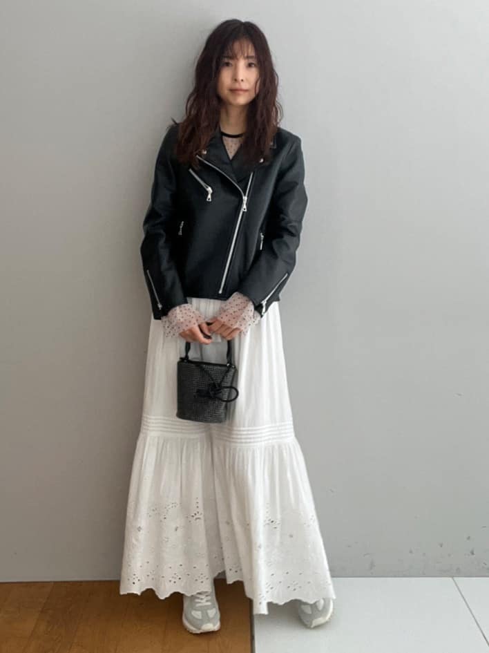 misaさんの「DRESSTERIOR｜【本革】レザーダブルライダース」を使ったコーディネート