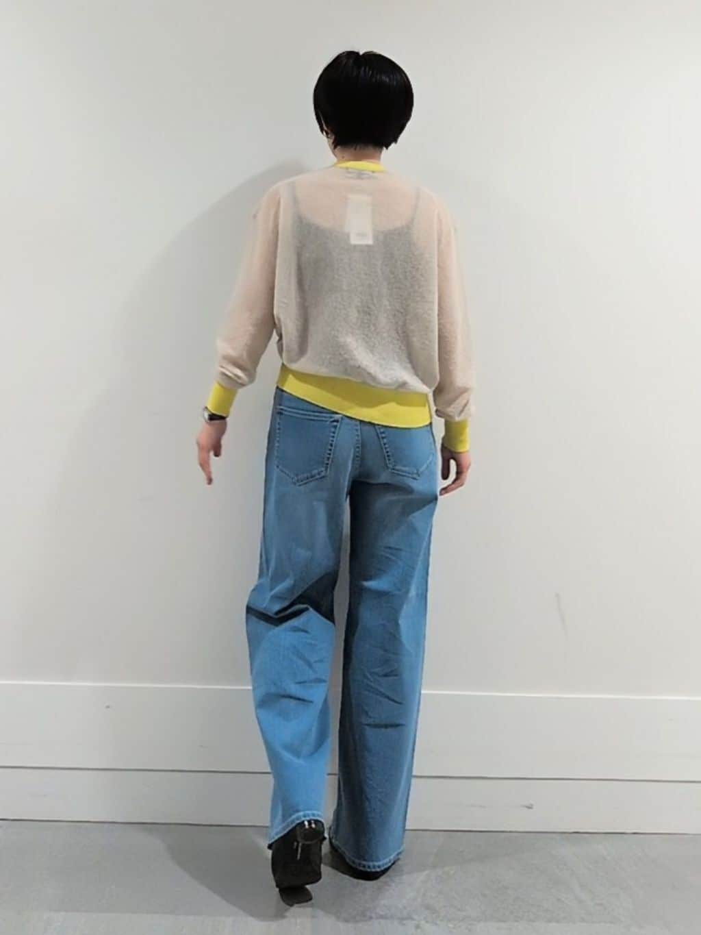 ミズタさんの「UNTITLED｜【洗える】シアーニットカーディガン」を使ったコーディネート