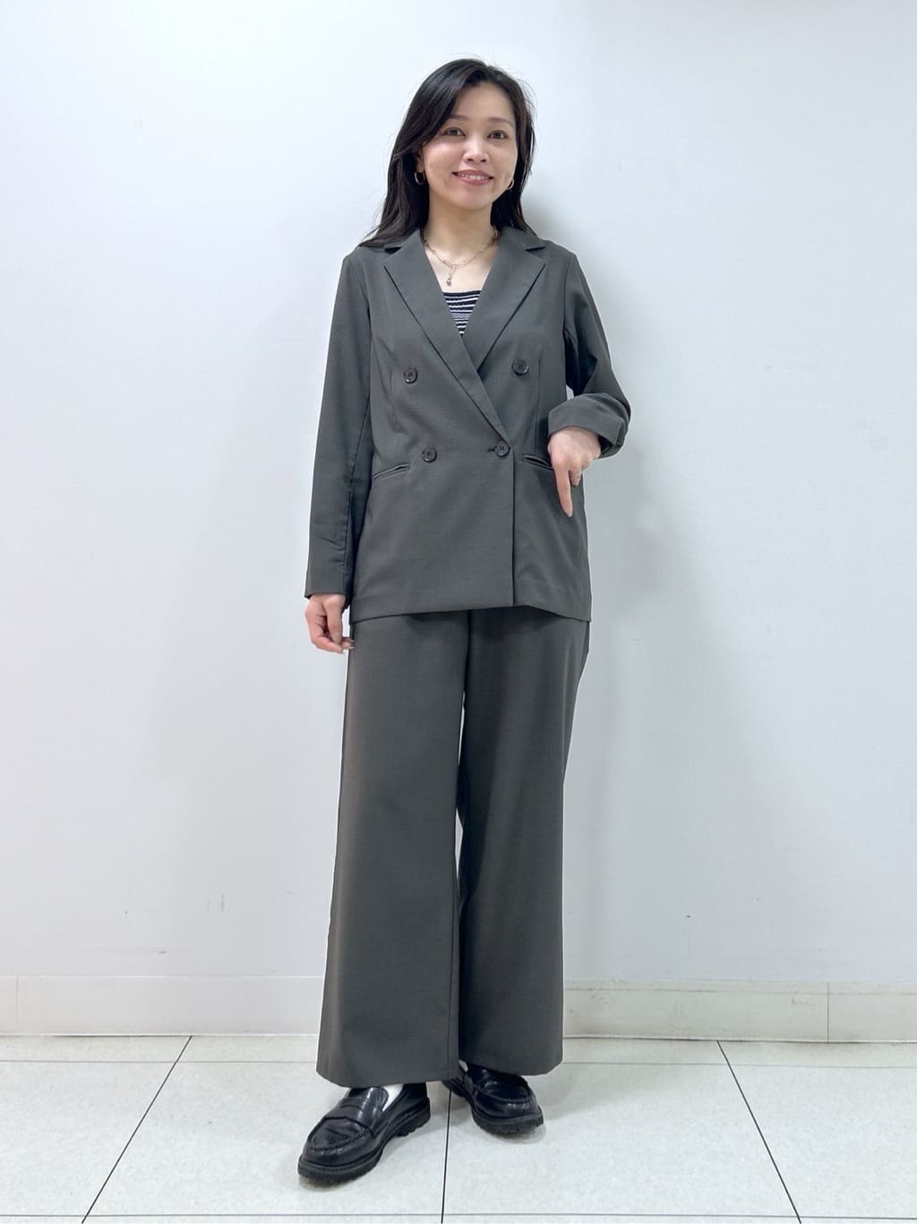 Kaiさんの「Dessin｜【セットアップ可/洗える】ダブルストレッチジャケット」を使ったコーディネート