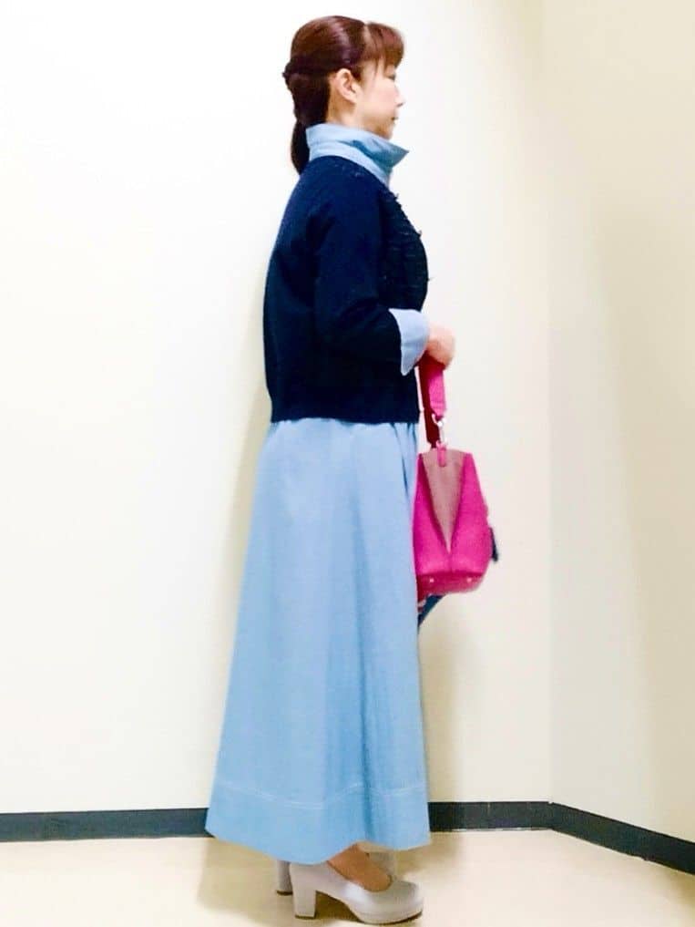 花さんの「Reflect｜【羽織にも◎】ダンガリーシャツ」を使ったコーディネート