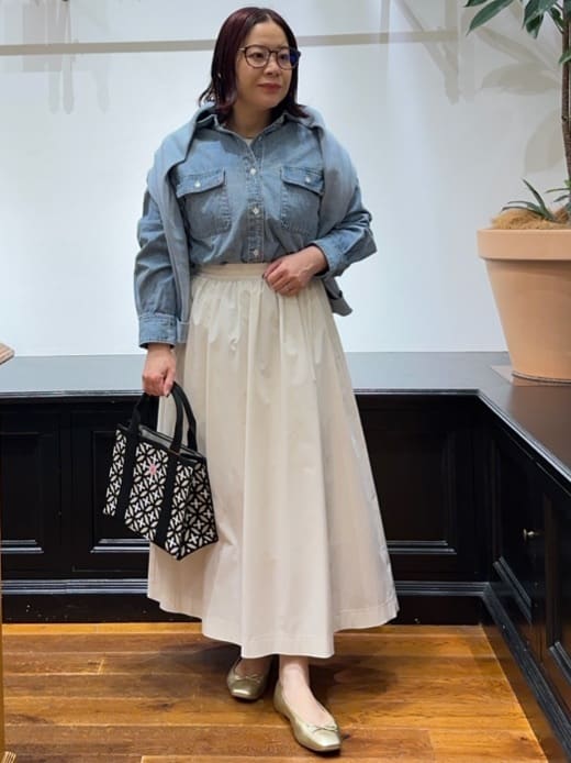 Asamiさんの「DRESSTERIOR｜◆ウォッシャブルコットンカシミヤプルオーバーニット」を使ったコーディネート