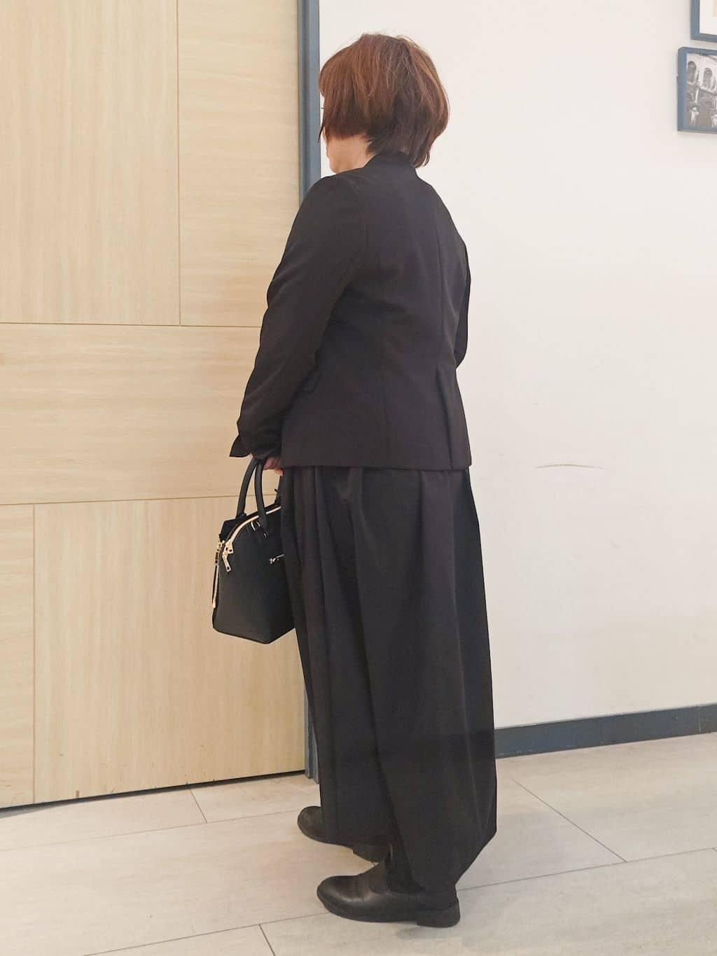 むぅポンさんの「grove｜【マシンウォッシュ／防シワ/SS-3L】ストレッチノーカラージャケット」を使ったコーディネート