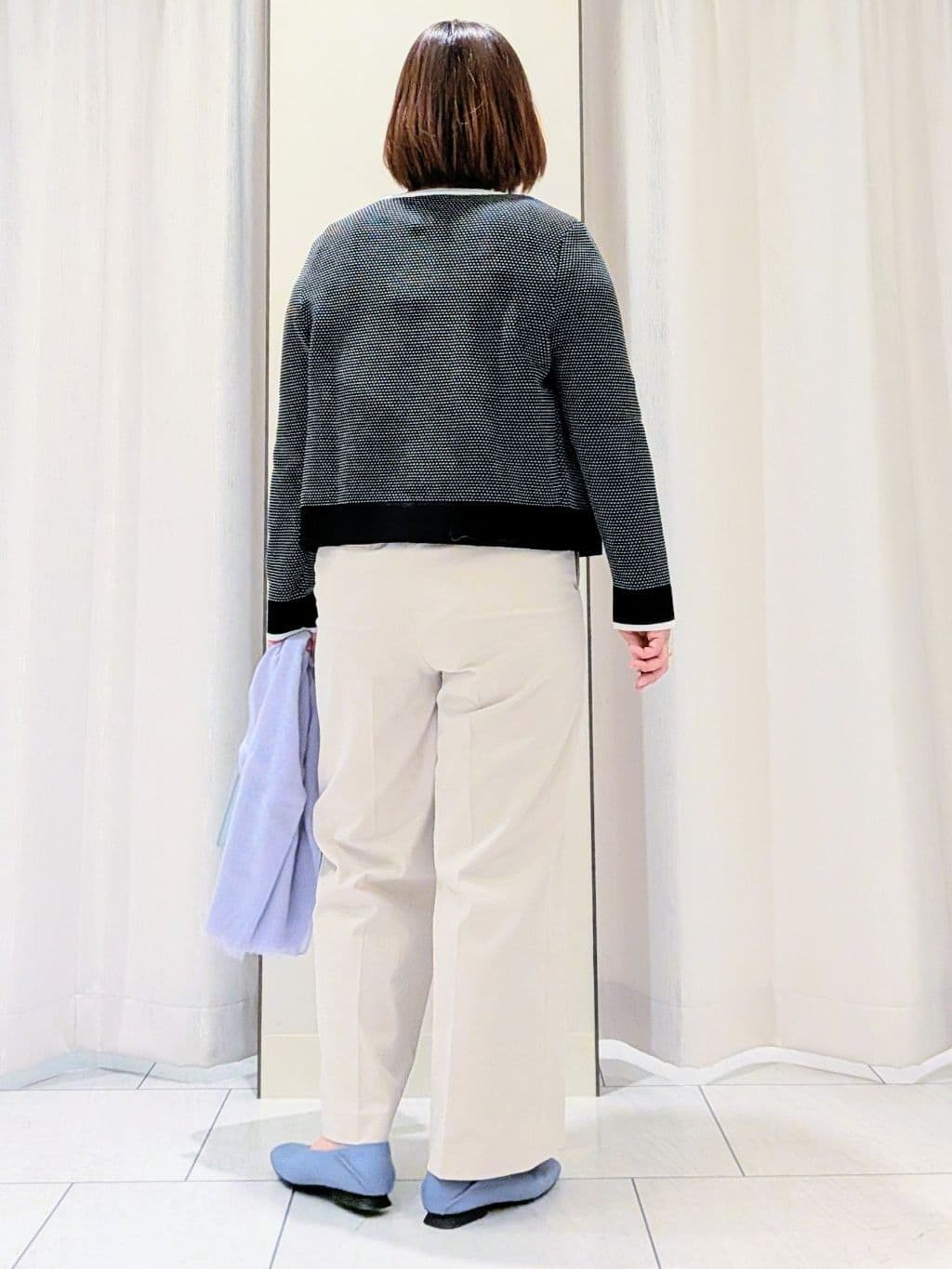 Onumaさんの「UNTITLED｜◆【アンサンブル可/洗える】配色ハイゲージニットトップス」を使ったコーディネート