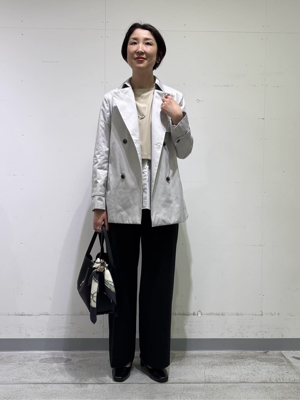 yuriさんの「INDIVI｜【洗える／UVケア】レイヤード風デザイントップス」を使ったコーディネート