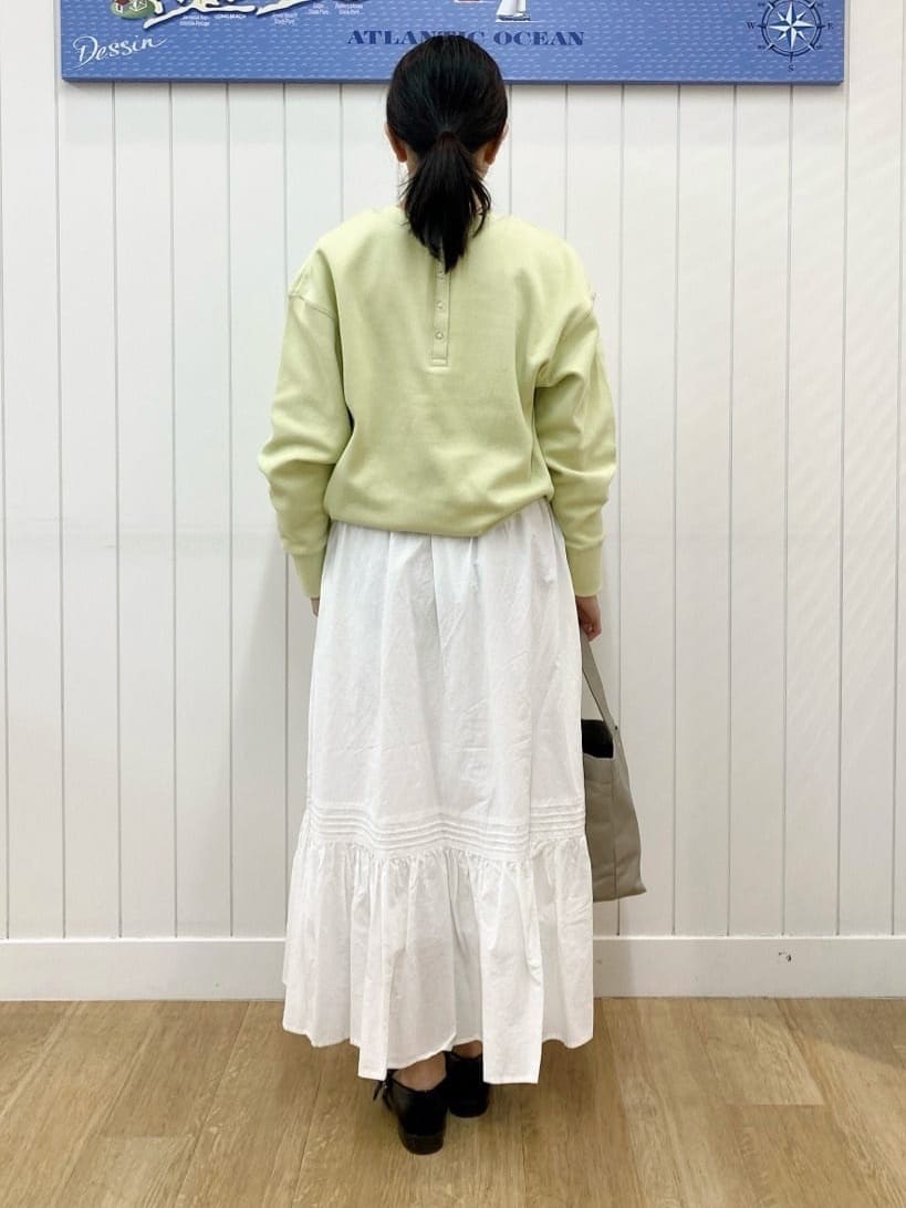 yoshiさんの「Dessin｜【前後2WAY/洗える】ドロストリブカットソー」を使ったコーディネート