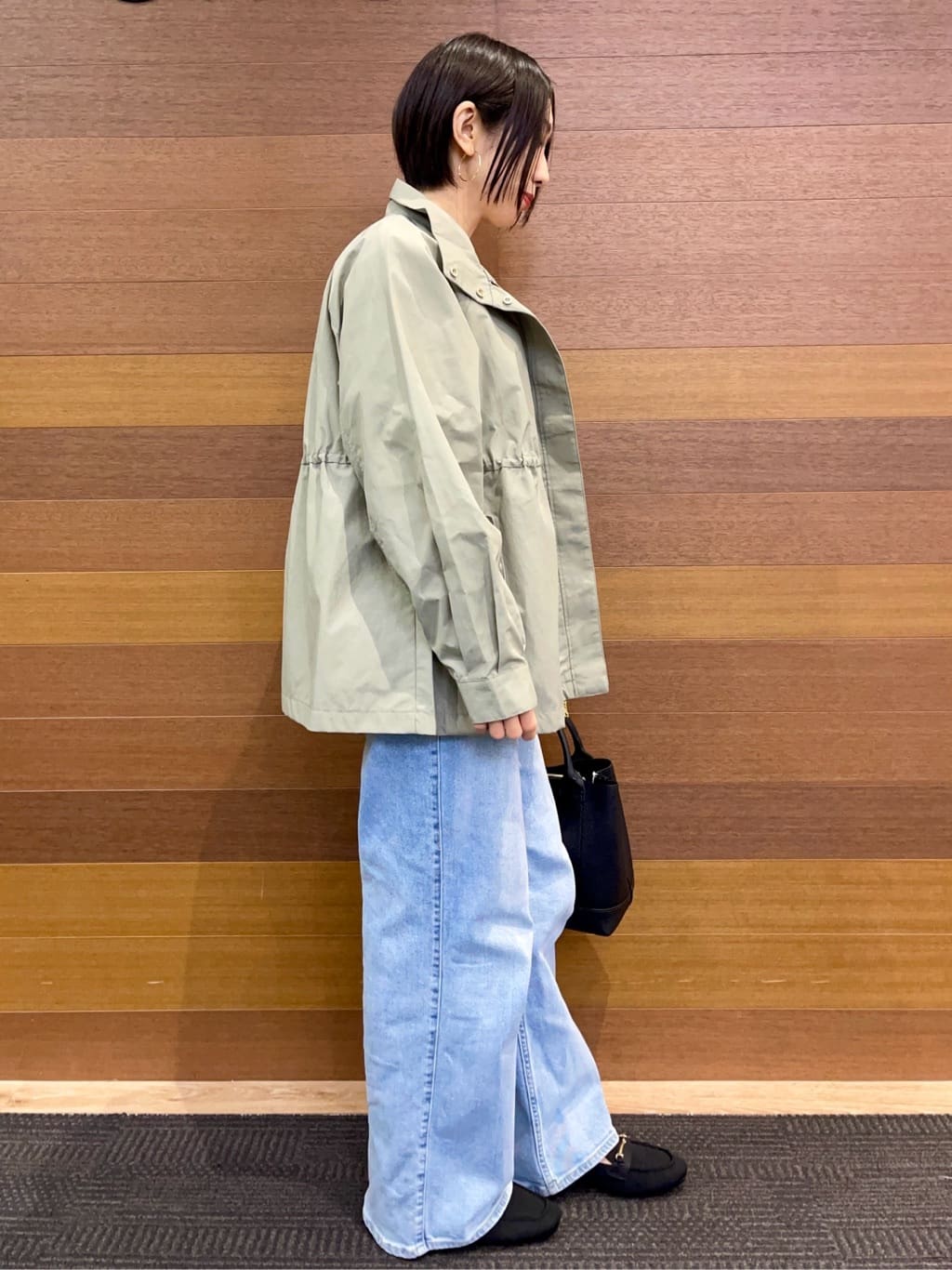 umiさんの「OPAQUE.CLIP｜撥水スタンドZIPブルゾン【洗濯機OK／UVケア／花粉対応】」を使ったコーディネート