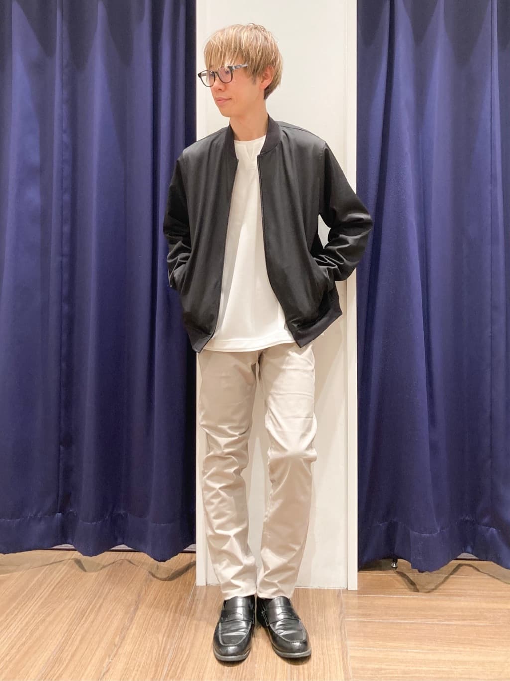 つーじーさんの「THE SHOP TK｜FLEX LINE ストレッチリブブルゾン　ストレッチ/防シワ/マシンウォッシャブル/セットアップ可」を使ったコーディネート