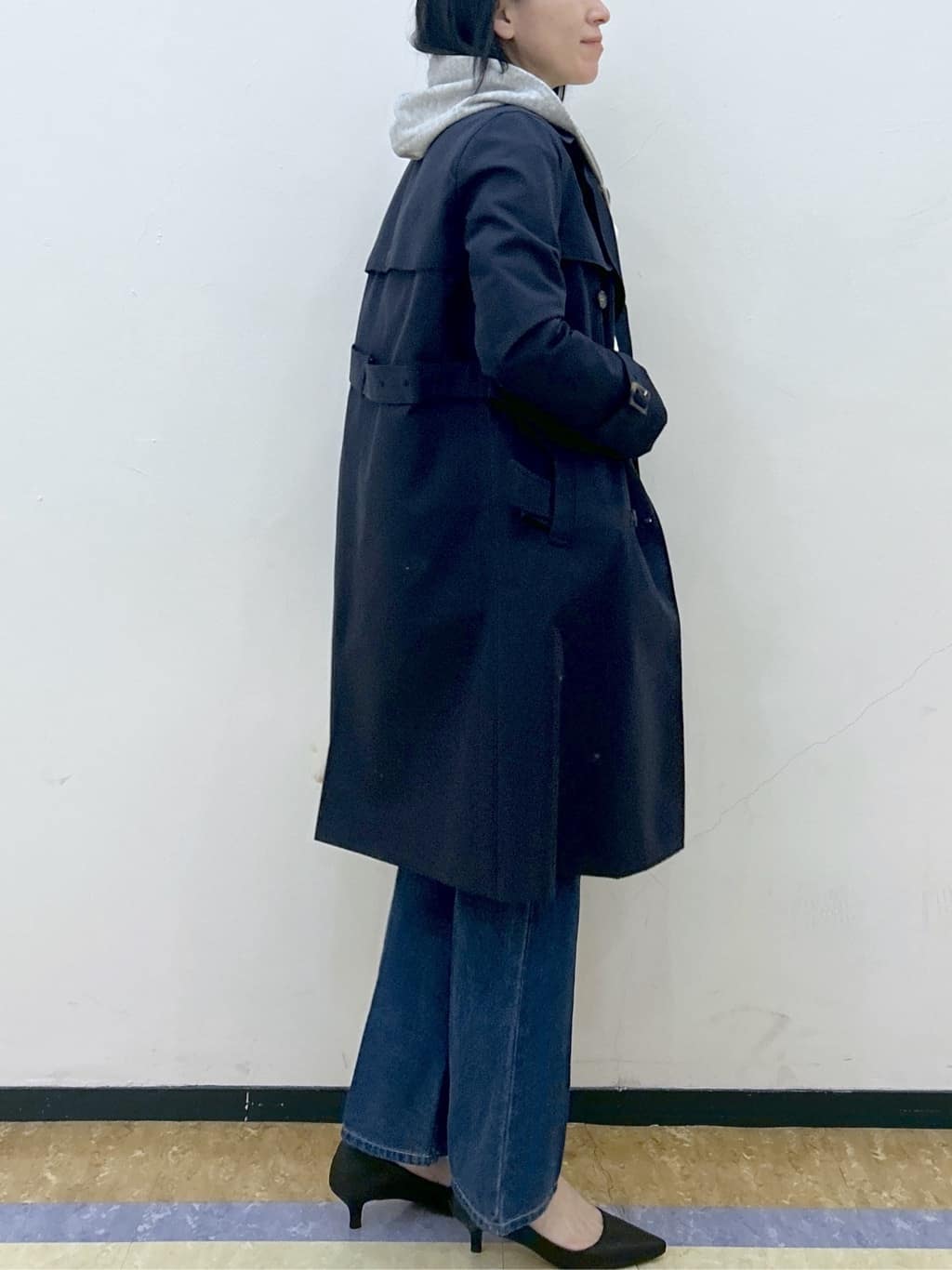 su.さんの「index｜撥水トレンチコート【洗濯機OK／花粉対応】《XS～3L》」を使ったコーディネート