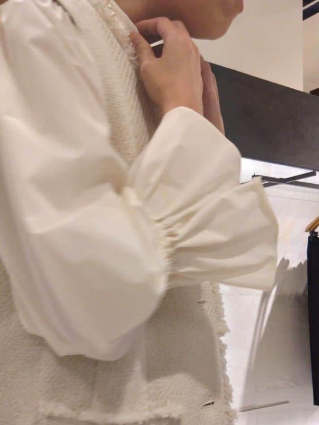 まちこさんの「UNTITLED｜◆【セレモニー/華やか】2WAYボウタイブラウス」を使ったコーディネート