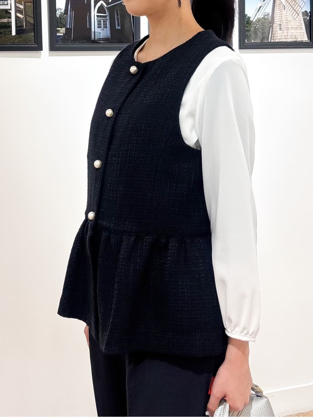 Ririkaさんの「Dessin｜【洗える】ジョーゼットブラウス」を使ったコーディネート