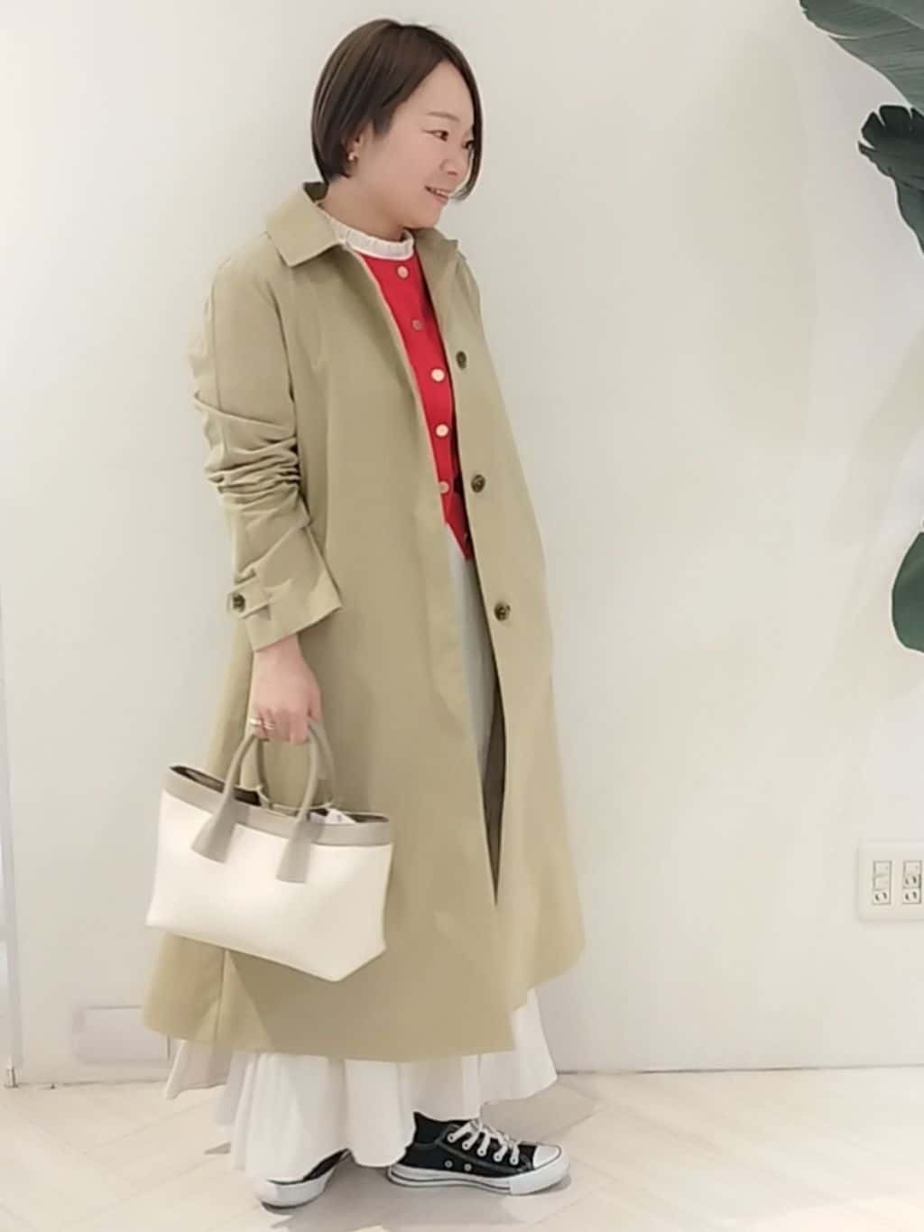 s u g iさんの「UNTITLED｜◆【はっ水/洗える】タスランステンカラーコート」を使ったコーディネート