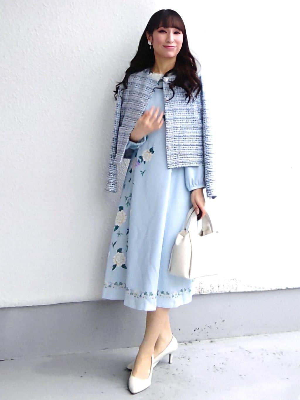 keinaさんの「SunaUna｜【ON/OFF着回し】カラーツイードジャケット」を使ったコーディネート