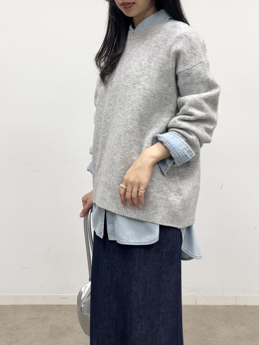 cotaniさんの「SHOO･LA･RUE｜【洗濯機可】お気に入りカラーを身にまとって　ふんわりゆるニット」を使ったコーディネート