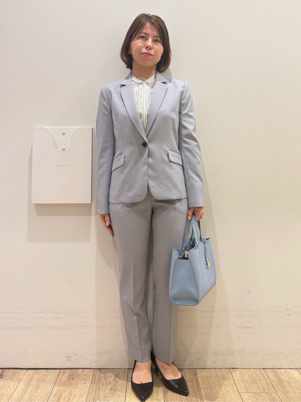 YUKOさんの「index｜ストレッチテーラードジャケット／セットアップ対応【洗濯機OK】」を使ったコーディネート