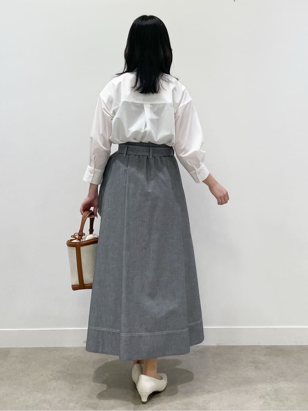 yukariさんの「Reflect｜【接触冷感】八分袖フロントフリルブラウス」を使ったコーディネート