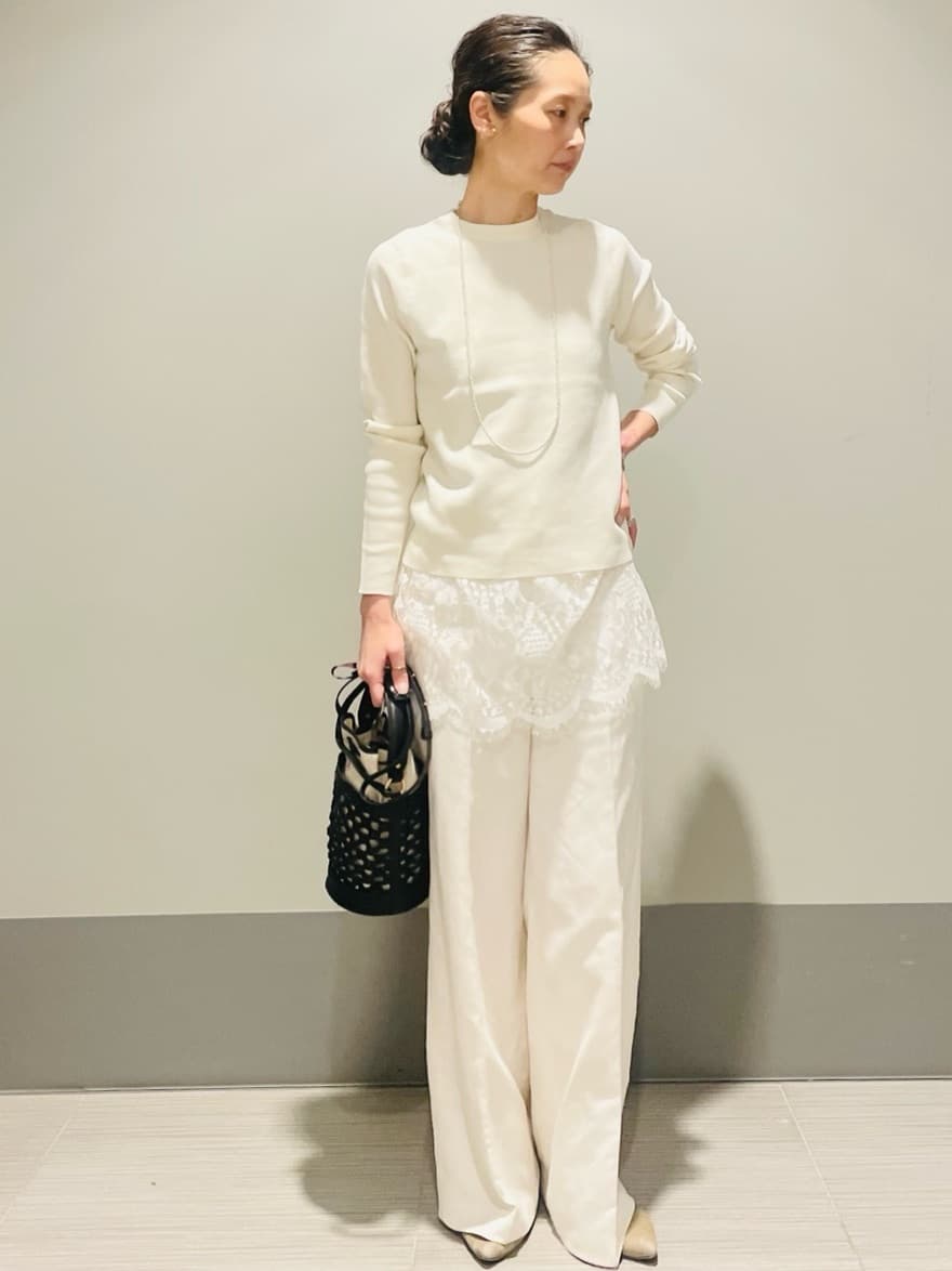 Annさんの「DRESSTERIOR｜◆【ウォッシャブル】コットンフルニードルニット」を使ったコーディネート
