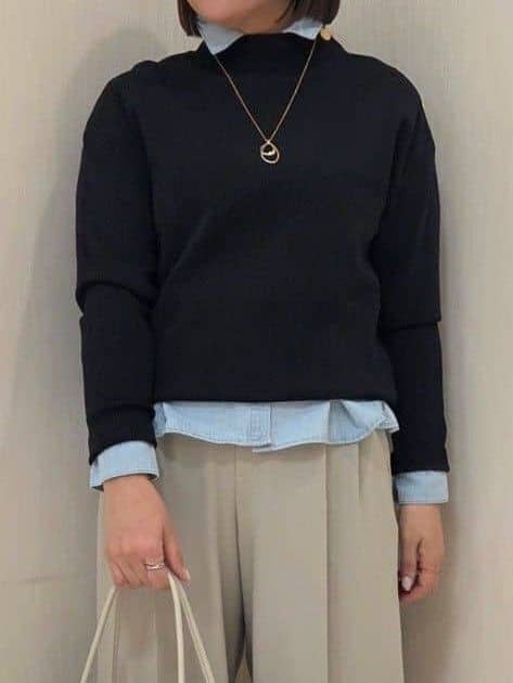 naokoさんの「UNTITLED｜【洗える】ミラノリブニット」を使ったコーディネート