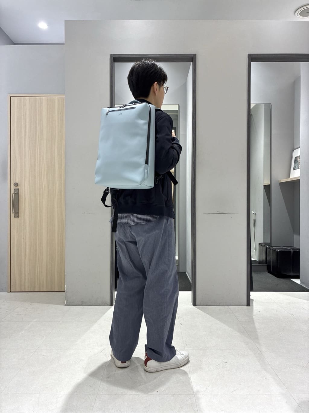 わいずみさんの「TAKEO KIKUCHI｜スタンドカラー ショート リブ ブルゾン」を使ったコーディネート