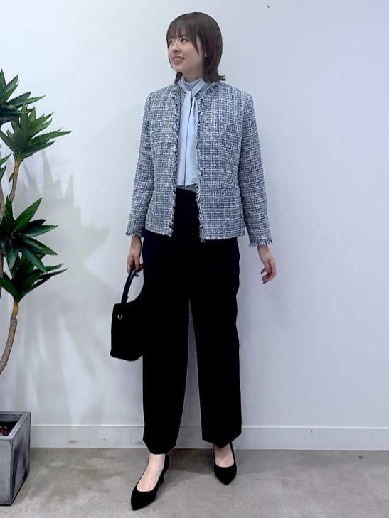yukaさんの「UNTITLED｜【仕事着/スーツ】ファンシーツイード ジャケット」を使ったコーディネート